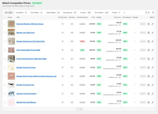 Price Monitor Pro products screen